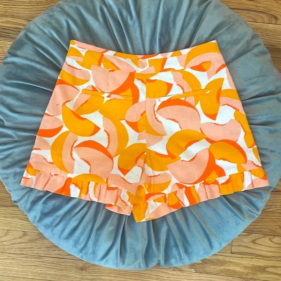 NWT Kate spade Peaches Ruffle Shorts